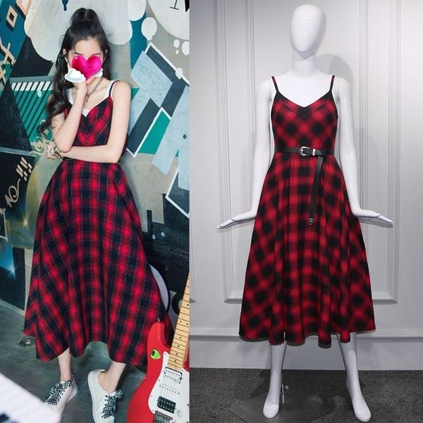 mrggs new ouyang nana star's cq9kq piece sling with vest skirt dress skirt two checked suspender and vest red, Black;gray
mrggs new ouyang nana star's cq9kq piece sling with vest skirt dress skirt two checked suspender and vest red, Black;gray