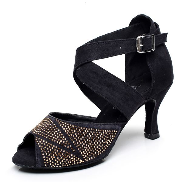 open-air ballroom jazz woman dance size line ladies high heels rhinestones llct, Black
open-air ballroom jazz woman dance size line ladies high heels rhinestones llct, Black