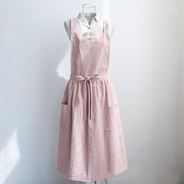 aprons japanese korean women apron cotton linen classy washable cross over back home garden supplies1
aprons japanese korean women apron cotton linen classy washable cross over back home garden supplies1