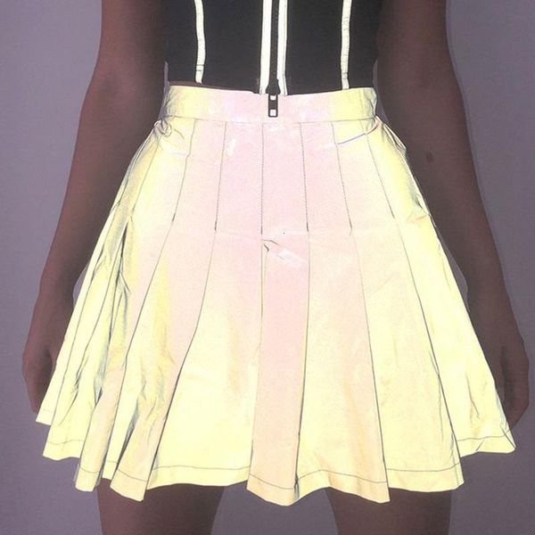 summer women night light flash reflective pleated short skirts ladies streetwear club party shiny gray high waist mini skir, Black
summer women night light flash reflective pleated short skirts ladies streetwear club party shiny gray high waist mini skir, Black
