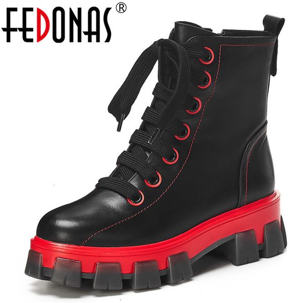 fedonas chunky heels women genuine leather ankle fashion platform short sports casual shoes woman winter warm boots q1104, Black
fedonas chunky heels women genuine leather ankle fashion platform short sports casual shoes woman winter warm boots q1104, Black
