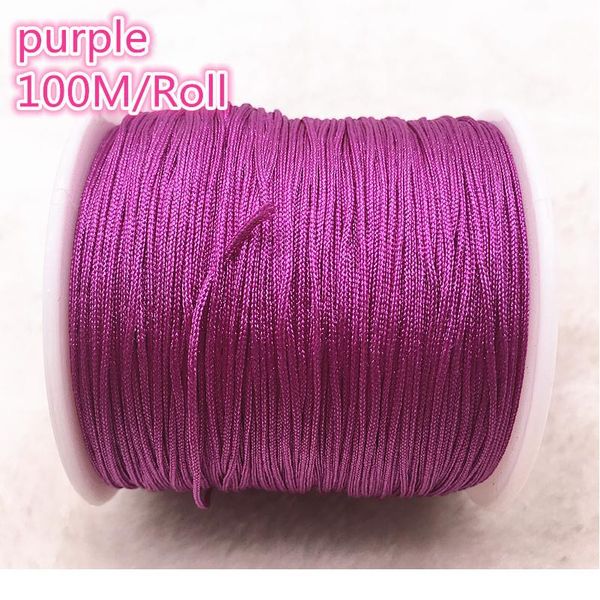 100m/roll 0.8mm purple nylon cord thread chinese knot macrame cord bracelet braided string diy beading thr jllsap
100m/roll 0.8mm purple nylon cord thread chinese knot macrame cord bracelet braided string diy beading thr jllsap