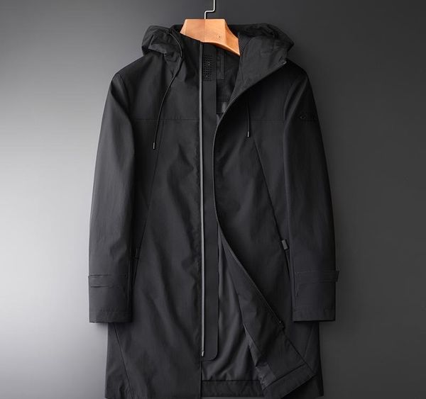 minglu windbreaker men autumn and winter new fashion trend slim fit jackets men jaqueta masculina medium long hooded trench coat, Black;brown
minglu windbreaker men autumn and winter new fashion trend slim fit jackets men jaqueta masculina medium long hooded trench coat, Black;brown