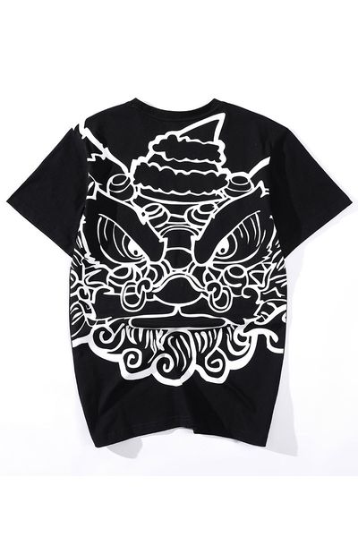 2021 new cotton t-shirt sleeved short summer sleeves from japanese lion of fashionable street youth t0wh o7hf, White;black
2021 new cotton t-shirt sleeved short summer sleeves from japanese lion of fashionable street youth t0wh o7hf, White;black