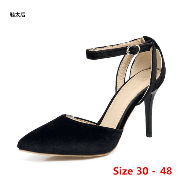 d'orsay high heels women's sandals stiletto summer high heel shoes ladies strappy pumps heels woman shoes small big size 30 - 48, Black
d'orsay high heels women's sandals stiletto summer high heel shoes ladies strappy pumps heels woman shoes small big size 30 - 48, Black