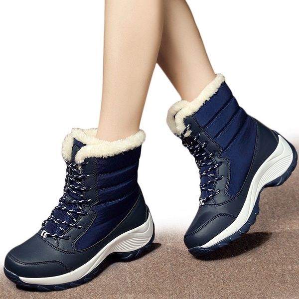 women boots keep warm women shoes winter warm fur snow boots plush round toe ankle boots winter platform botas mujer booties y200114, Black
women boots keep warm women shoes winter warm fur snow boots plush round toe ankle boots winter platform botas mujer booties y200114, Black