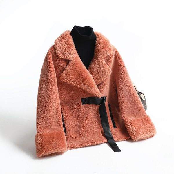 women's wool & blends jacket autumn winter 2021 leather coat korean retro short, Black
women's wool & blends jacket autumn winter 2021 leather coat korean retro short, Black