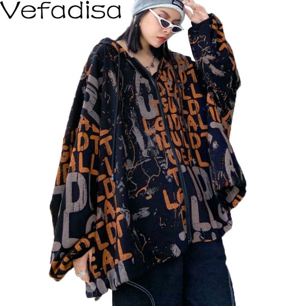 vefadisa plus size letter print women jacket autumn casual hooded coat long sleeve stitching color women coat qyf4001 201013, Black;brown
vefadisa plus size letter print women jacket autumn casual hooded coat long sleeve stitching color women coat qyf4001 201013, Black;brown