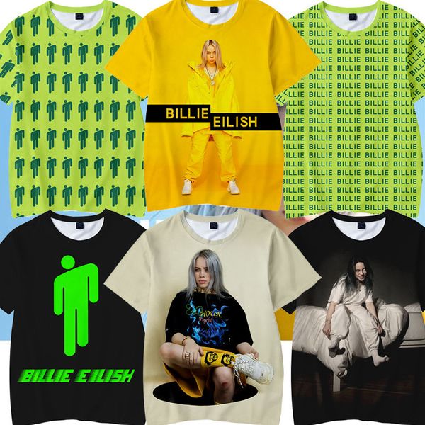 bili billie eilish hip-hop loose fashion round neck t-shirt cec jacket 2020, White;black
bili billie eilish hip-hop loose fashion round neck t-shirt cec jacket 2020, White;black