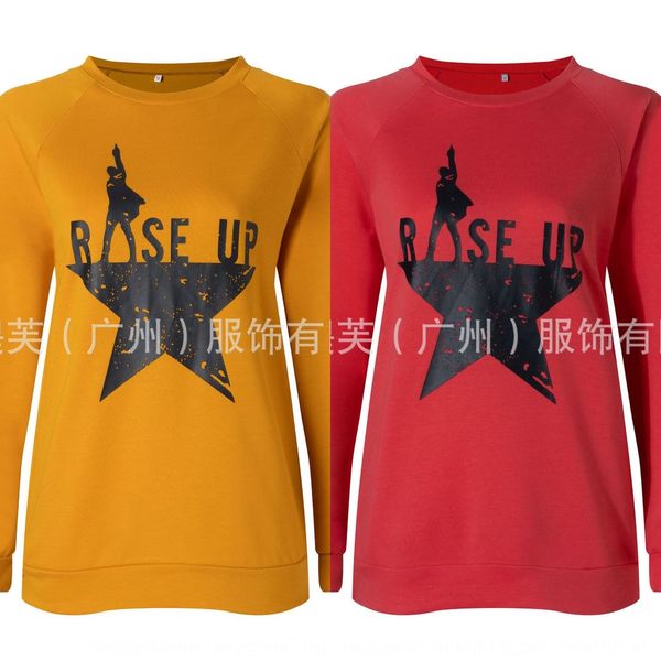 2020 autumn and winter new printed pulloversweater pullover casual loose pullover long-sleeved women's jacket women's sweater cqjg, Black
2020 autumn and winter new printed pulloversweater pullover casual loose pullover long-sleeved women's jacket women's sweater cqjg, Black