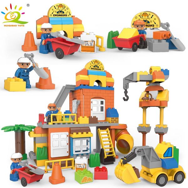 huiqibao 183pcs big city construction building blocks compatible duploed engineering trucks large brick educational children toy sqcmdp
huiqibao 183pcs big city construction building blocks compatible duploed engineering trucks large brick educational children toy sqcmdp