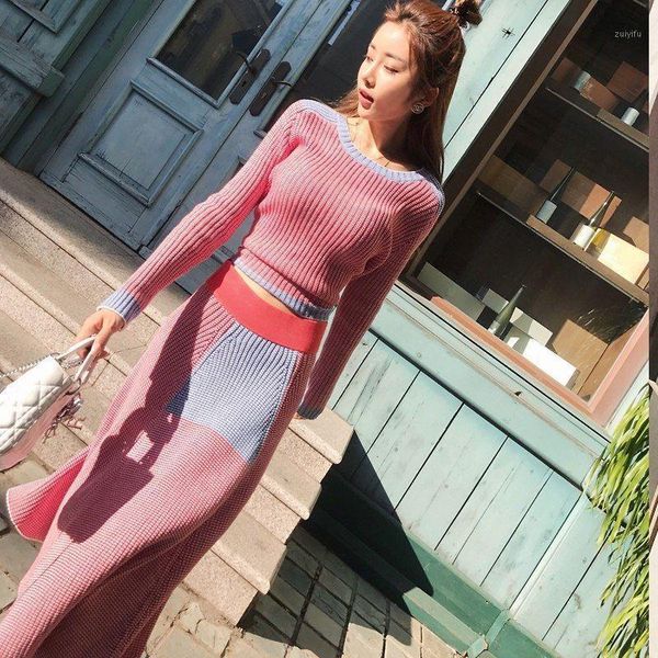 spring autumn knitted dress for women two-piece sets suit dress girls korean lady fashion slim fit slimming woman swing1, Black;gray
spring autumn knitted dress for women two-piece sets suit dress girls korean lady fashion slim fit slimming woman swing1, Black;gray