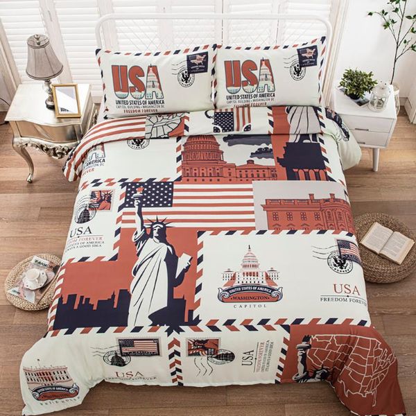 bedding sets american stamp patten set kids students bedclothes pillowcase children's bed duvet cover us twin eu single
bedding sets american stamp patten set kids students bedclothes pillowcase children's bed duvet cover us twin eu single