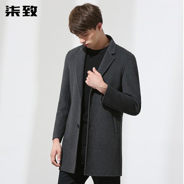 woolen coat factory direct sale autumn and winter detachable white duck down liner middle long casual coat for men1, Black
woolen coat factory direct sale autumn and winter detachable white duck down liner middle long casual coat for men1, Black