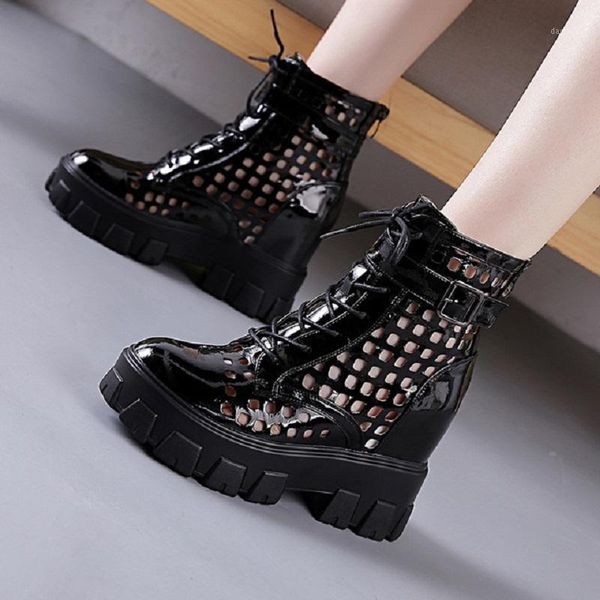 boots summer korean style height increasing buckle strap hollow zipper women ankle short mesh ladies 202106271, Black
boots summer korean style height increasing buckle strap hollow zipper women ankle short mesh ladies 202106271, Black