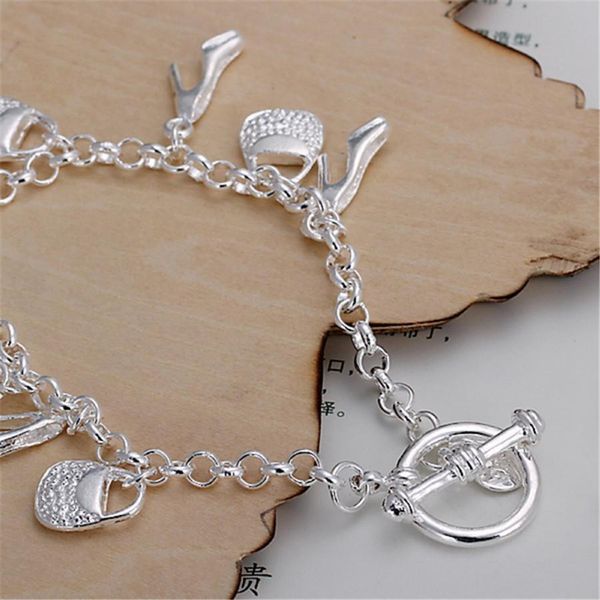 silver color shoe bag women cute lady charms wedding bracelets fashion jewelry christmas gifts h108 h sqcwcy, Black
silver color shoe bag women cute lady charms wedding bracelets fashion jewelry christmas gifts h108 h sqcwcy, Black