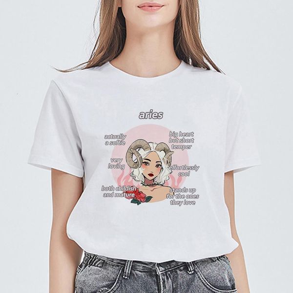 daily vintage plus size vestidos female cute cartoon kawaii tshirt lovely constellations harajuku t-shirt new aries t shirt, White
daily vintage plus size vestidos female cute cartoon kawaii tshirt lovely constellations harajuku t-shirt new aries t shirt, White