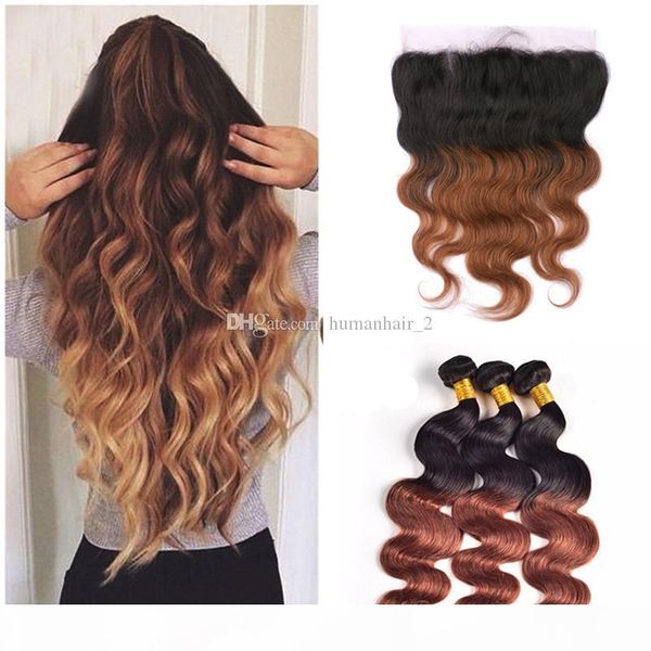 brown hair bundles with lace frontal closure 4pcs lot two tone colored 1b 30 brown lace frontal with body wave ombre hair weaves, Black;brown
brown hair bundles with lace frontal closure 4pcs lot two tone colored 1b 30 brown lace frontal with body wave ombre hair weaves, Black;brown