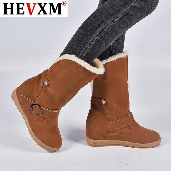 women's snow boot long snow boots warm plush inside flock winter new shoes plaftform lapel flanging thicken buckle boots, Black
women's snow boot long snow boots warm plush inside flock winter new shoes plaftform lapel flanging thicken buckle boots, Black