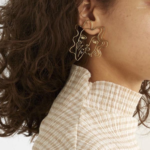 stud korean fashion large abstract human face earrings for women unique design punk gold statement female jewelry 20211, Golden;silver
stud korean fashion large abstract human face earrings for women unique design punk gold statement female jewelry 20211, Golden;silver