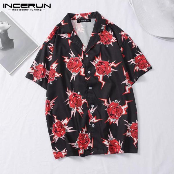 incerun summer printed lapel comfy blusas streetwear mens hawaiian vocation camisa fashion short sleeve prtined shirts plus size1, White;black
incerun summer printed lapel comfy blusas streetwear mens hawaiian vocation camisa fashion short sleeve prtined shirts plus size1, White;black