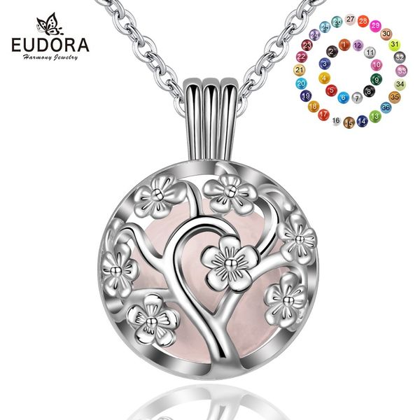 eudora 18mm fashion harmony bola peach tree locket cage pendant fit chime ball sound necklace jewelry for women k307n18 q1107, Silver
eudora 18mm fashion harmony bola peach tree locket cage pendant fit chime ball sound necklace jewelry for women k307n18 q1107, Silver