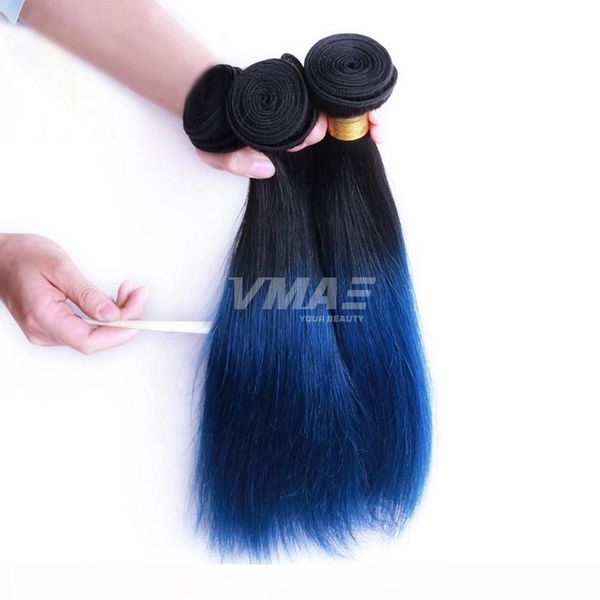 vmae ombre color brazilian dark roots blue human hair extension 3 bundles straight natural soft remy hair weaves 2 tone #1b blue, Black
vmae ombre color brazilian dark roots blue human hair extension 3 bundles straight natural soft remy hair weaves 2 tone #1b blue, Black