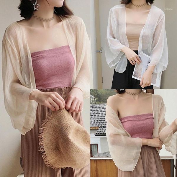 summer women blouse transperant loose retro lightweight short sunscreen long sleeve cardigan plus size1, White
summer women blouse transperant loose retro lightweight short sunscreen long sleeve cardigan plus size1, White