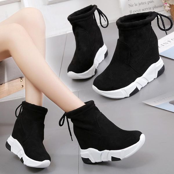 2020 winter shoes women snow boots platform wedges boot flock chunky casual shoes ladies thick sole booties botas mujer 8608g, Black
2020 winter shoes women snow boots platform wedges boot flock chunky casual shoes ladies thick sole booties botas mujer 8608g, Black
