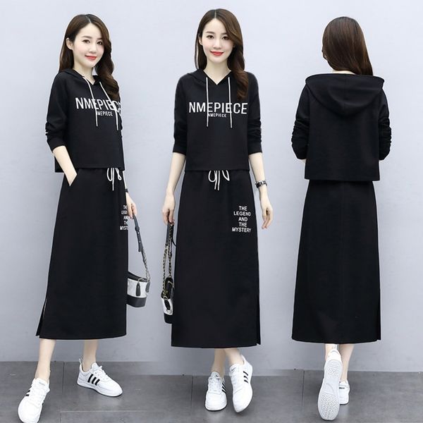 sz7kr fashion dress loose 2020 thin autumn new dress korean women temperament show suit suit early foreign style two piece set tvocw, Gray
sz7kr fashion dress loose 2020 thin autumn new dress korean women temperament show suit suit early foreign style two piece set tvocw, Gray