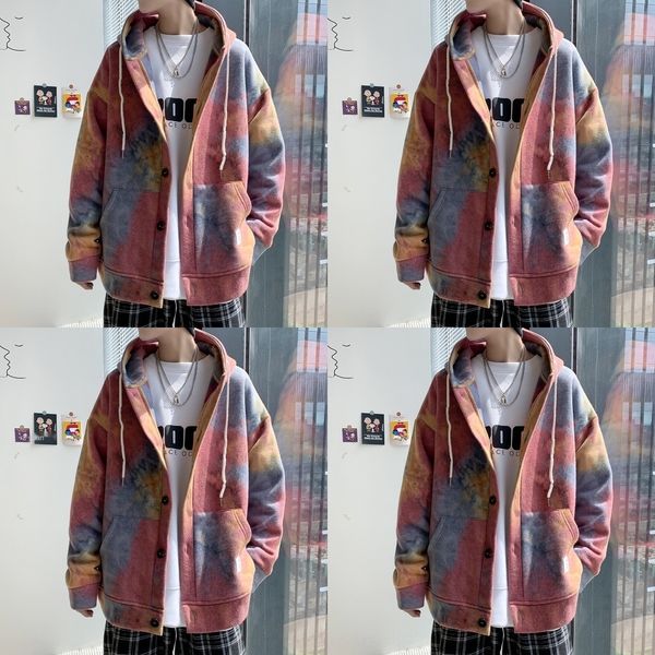 lugov of fashion ynbbq sweater and women's tie dyed hooded sweater cardigan men's 2020 casual coat trend in autumn large coat, Black
lugov of fashion ynbbq sweater and women's tie dyed hooded sweater cardigan men's 2020 casual coat trend in autumn large coat, Black