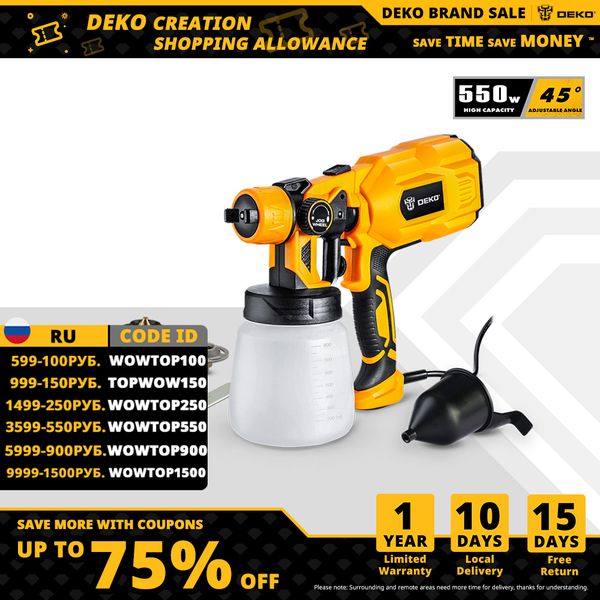 deko spray gun 220v high power home electric paint sprayer 3 nozzle easy spraying and clean perfect for beginner
deko spray gun 220v high power home electric paint sprayer 3 nozzle easy spraying and clean perfect for beginner