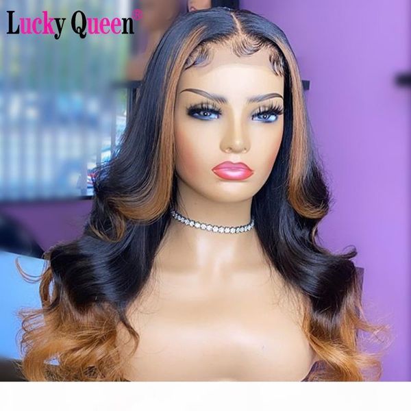 lucky queen brazilian remy loose wave hair highlight colored transparent lace part human hair wigs pre plucked for black women, Black;brown
lucky queen brazilian remy loose wave hair highlight colored transparent lace part human hair wigs pre plucked for black women, Black;brown