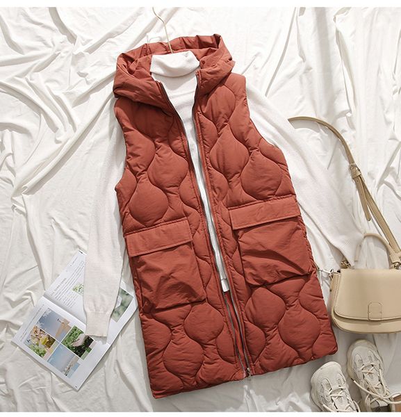 2021 new women autumn winter quilted waistcoat fashion ladies sleeveless jacket hooded warm long vest coat mq66, Black;white
2021 new women autumn winter quilted waistcoat fashion ladies sleeveless jacket hooded warm long vest coat mq66, Black;white