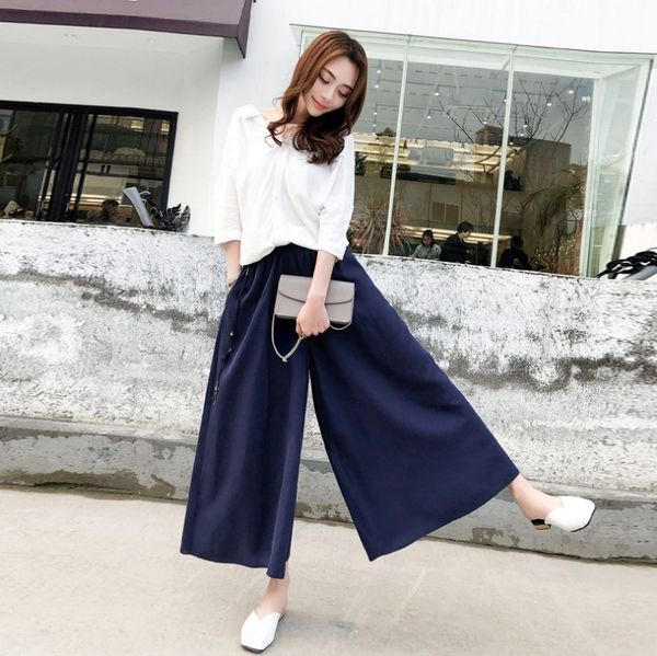 m7lz9 pants loose leg pants suit women's spring and summer 2019 new fashionable two-piece suit korean style wide temperament ankle-leng, Gray
m7lz9 pants loose leg pants suit women's spring and summer 2019 new fashionable two-piece suit korean style wide temperament ankle-leng, Gray