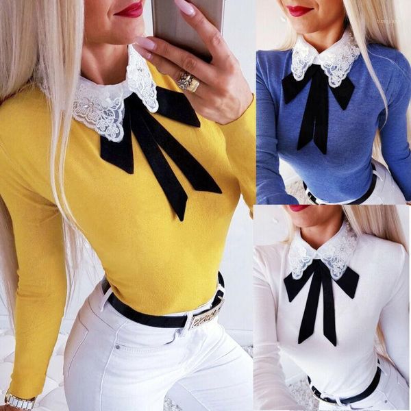 women slim lace bow tie neck long sleeve yoga shirt female knitted solid skinny 1, White;red
women slim lace bow tie neck long sleeve yoga shirt female knitted solid skinny 1, White;red