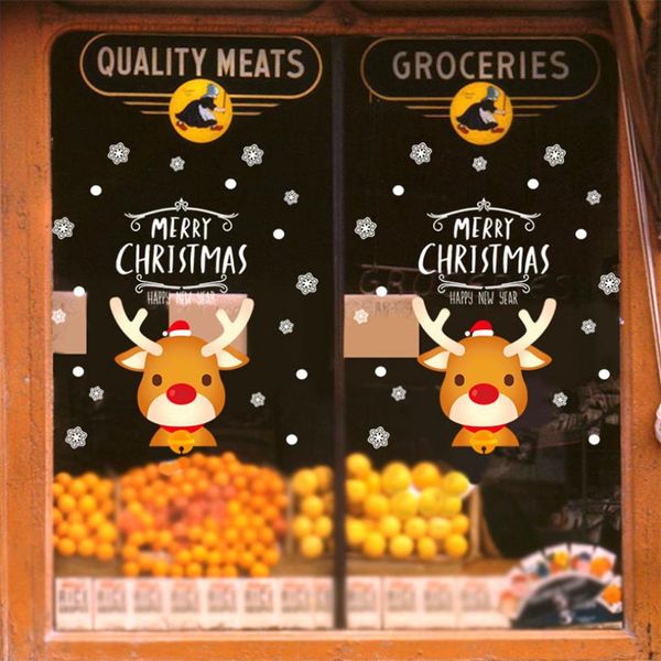 cute elk wall stickers window glass festival decals santa murals new year christmas decorations for home
cute elk wall stickers window glass festival decals santa murals new year christmas decorations for home