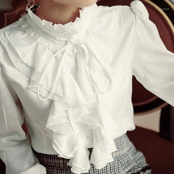 softu women's shirt blouse ruffles collar lace chiffon style white black long sleeve casual loose shirts female blusas1
softu women's shirt blouse ruffles collar lace chiffon style white black long sleeve casual loose shirts female blusas1