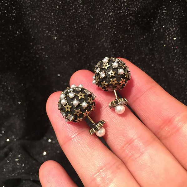 s925 silver needle double-sided earrings before and after retro star pearl ball earrings luxury creative fashion earrings
s925 silver needle double-sided earrings before and after retro star pearl ball earrings luxury creative fashion earrings