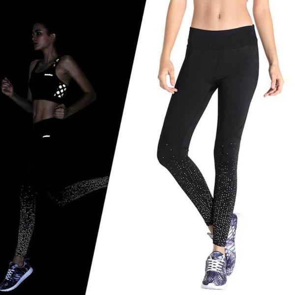 running pants high waist night reflective outdoor tight yoga leggings - size, Black;blue
running pants high waist night reflective outdoor tight yoga leggings - size, Black;blue