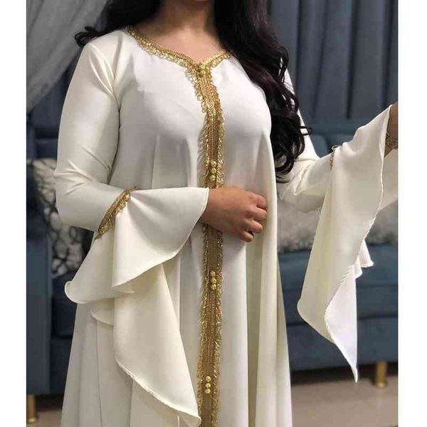 Muslim Dress Women Abaya Jalabiya For Fashion Flare Sleeve Ribbon Loose Robe Kafatan Moroco Arabic Clothing Blue White Dress, Black;gray
Muslim Dress Women Abaya Jalabiya For Fashion Flare Sleeve Ribbon Loose Robe Kafatan Moroco Arabic Clothing Blue White Dress, Black;gray