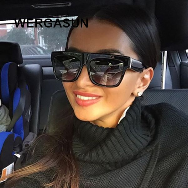 sunglasses wergasun vintage oversized square women brand designer luxury retro black frame sun glasses female uv400 shades, White;black
sunglasses wergasun vintage oversized square women brand designer luxury retro black frame sun glasses female uv400 shades, White;black