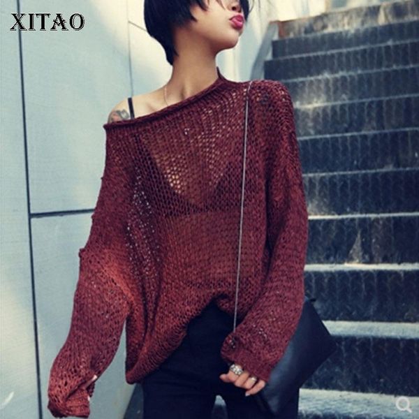 xitao korean style leisure wild hollow sweater woman loose plus size thin autumn new o neck long sleeve women gcc1209, White;black
xitao korean style leisure wild hollow sweater woman loose plus size thin autumn new o neck long sleeve women gcc1209, White;black