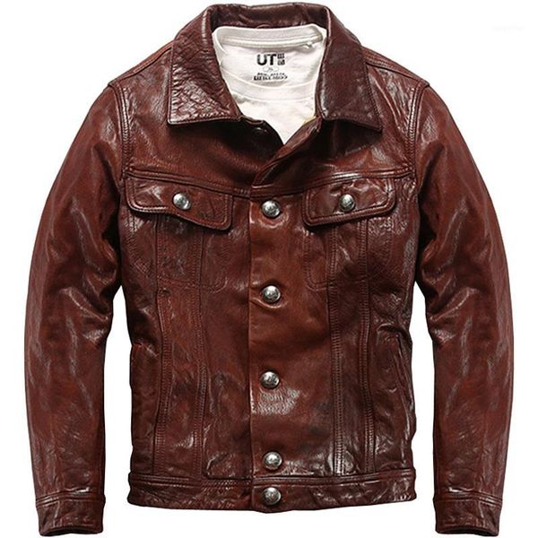 genuine leather shirt men's skin shirt lapel american retro rrl goat skin youth pleated denim leather brand1, Black
genuine leather shirt men's skin shirt lapel american retro rrl goat skin youth pleated denim leather brand1, Black