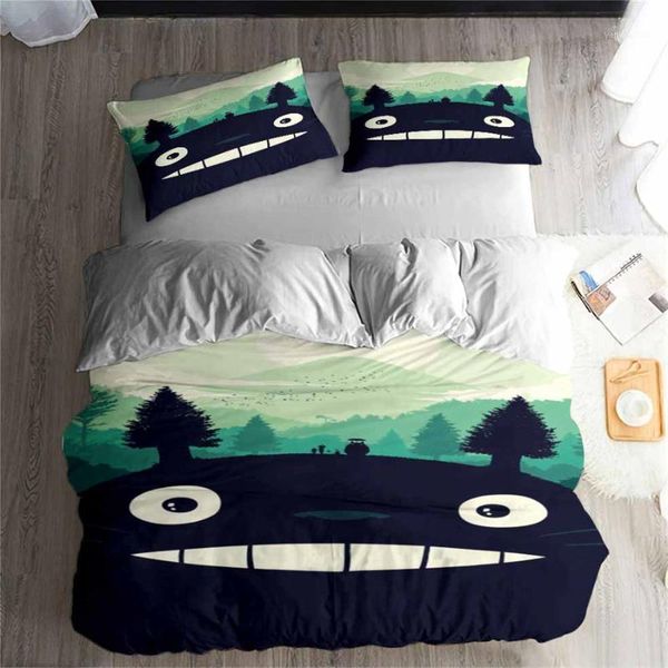 helengili 3d bedding set totoro print duvet cover set bedcloth with pillowcase bed home textiles #lm171
helengili 3d bedding set totoro print duvet cover set bedcloth with pillowcase bed home textiles #lm171
