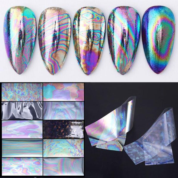 stickers & decals 10pcs holographics mirror laser effect nail foil transfer diy art decor decoration design for, Black
stickers & decals 10pcs holographics mirror laser effect nail foil transfer diy art decor decoration design for, Black