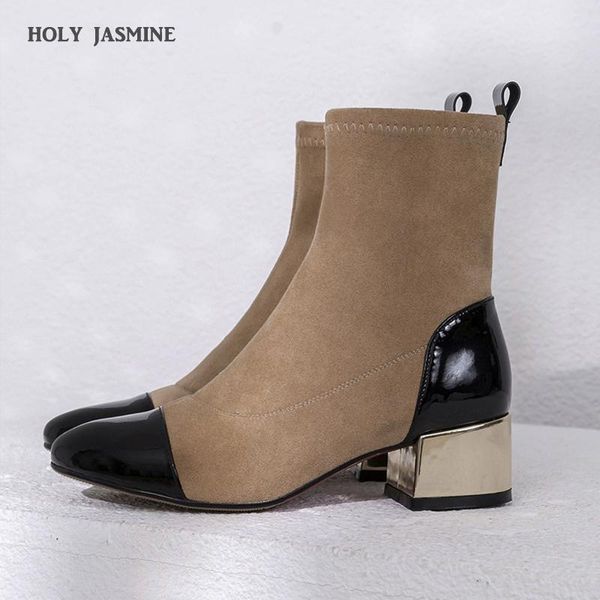 spring/autumn genuine leather flock boots slip-on round toe women ankle boots add velvet inside women shoes tpr, Black
spring/autumn genuine leather flock boots slip-on round toe women ankle boots add velvet inside women shoes tpr, Black