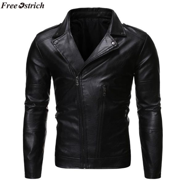ostrich new jacket men's autumn winter casual long sleeve solid thicken hooded leather jacket zipper, Black;brown
ostrich new jacket men's autumn winter casual long sleeve solid thicken hooded leather jacket zipper, Black;brown