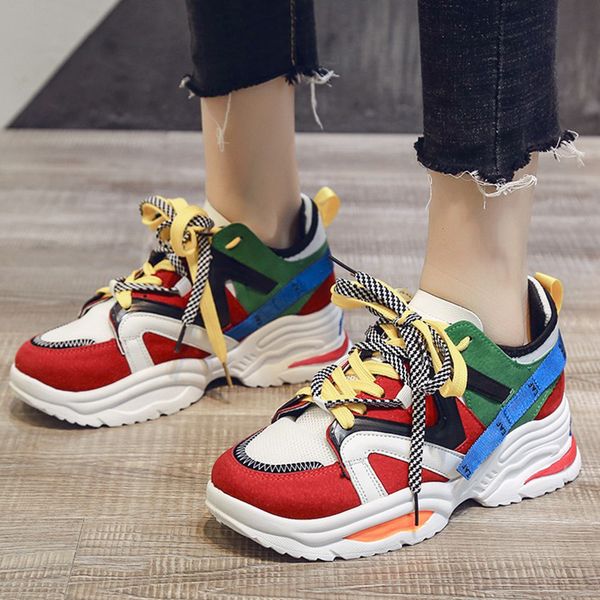 2021 the new women chunky platform vulcanize woman's shoes lace up colors mixed with rfortable apartments more size 35-46 bpq4, Black
2021 the new women chunky platform vulcanize woman's shoes lace up colors mixed with rfortable apartments more size 35-46 bpq4, Black