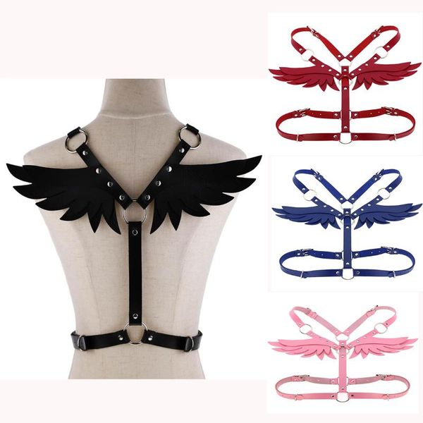 leather angel set punk body chain women garters strap bondage halterneck beach collar gothic waist shoulder necklace, Golden;silver
leather angel set punk body chain women garters strap bondage halterneck beach collar gothic waist shoulder necklace, Golden;silver